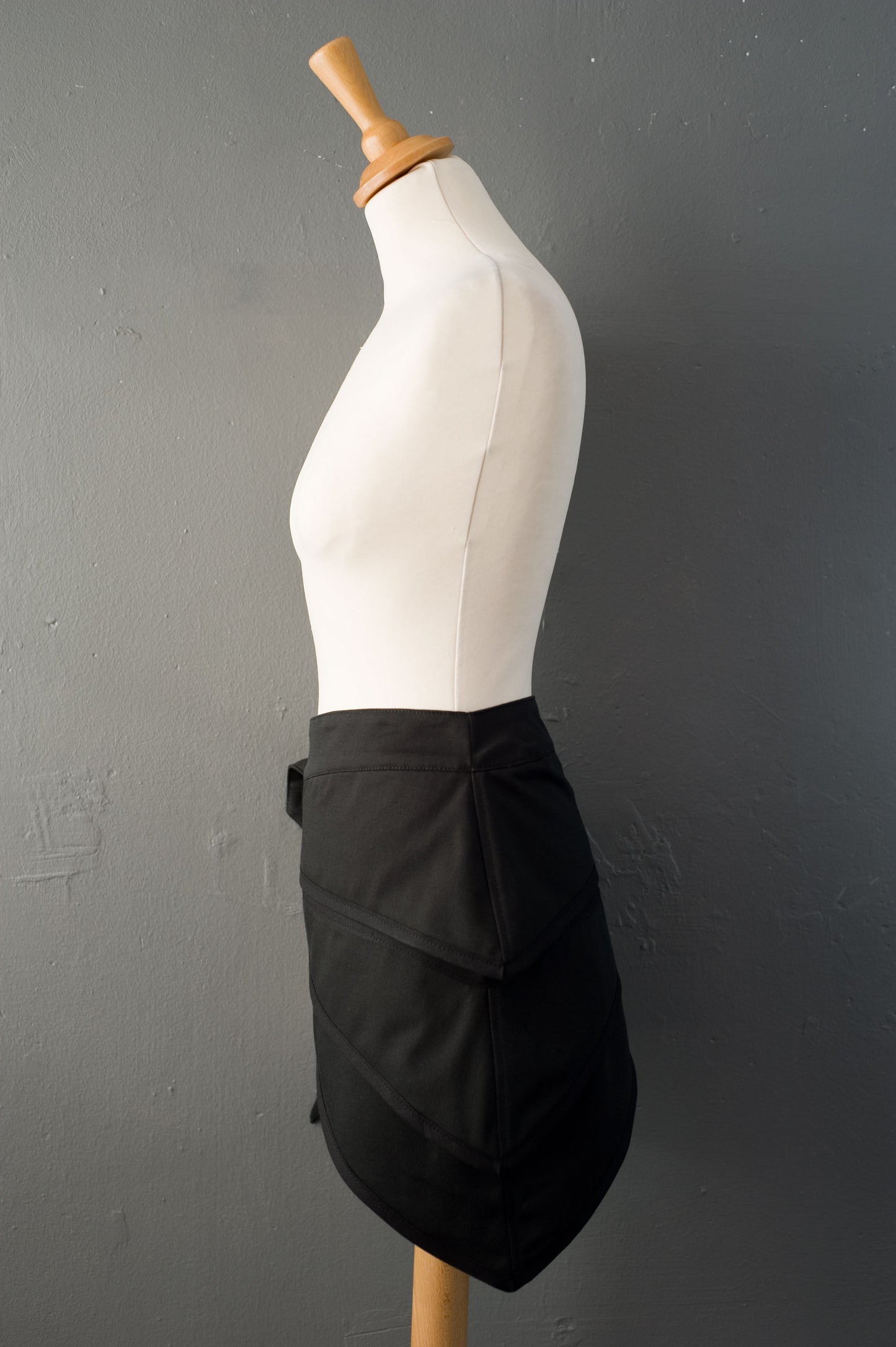 Apocalypse Half Mini Skirt in Black, Unisex