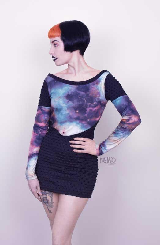 Dress - Cyber Cosmic Space Mini Dress