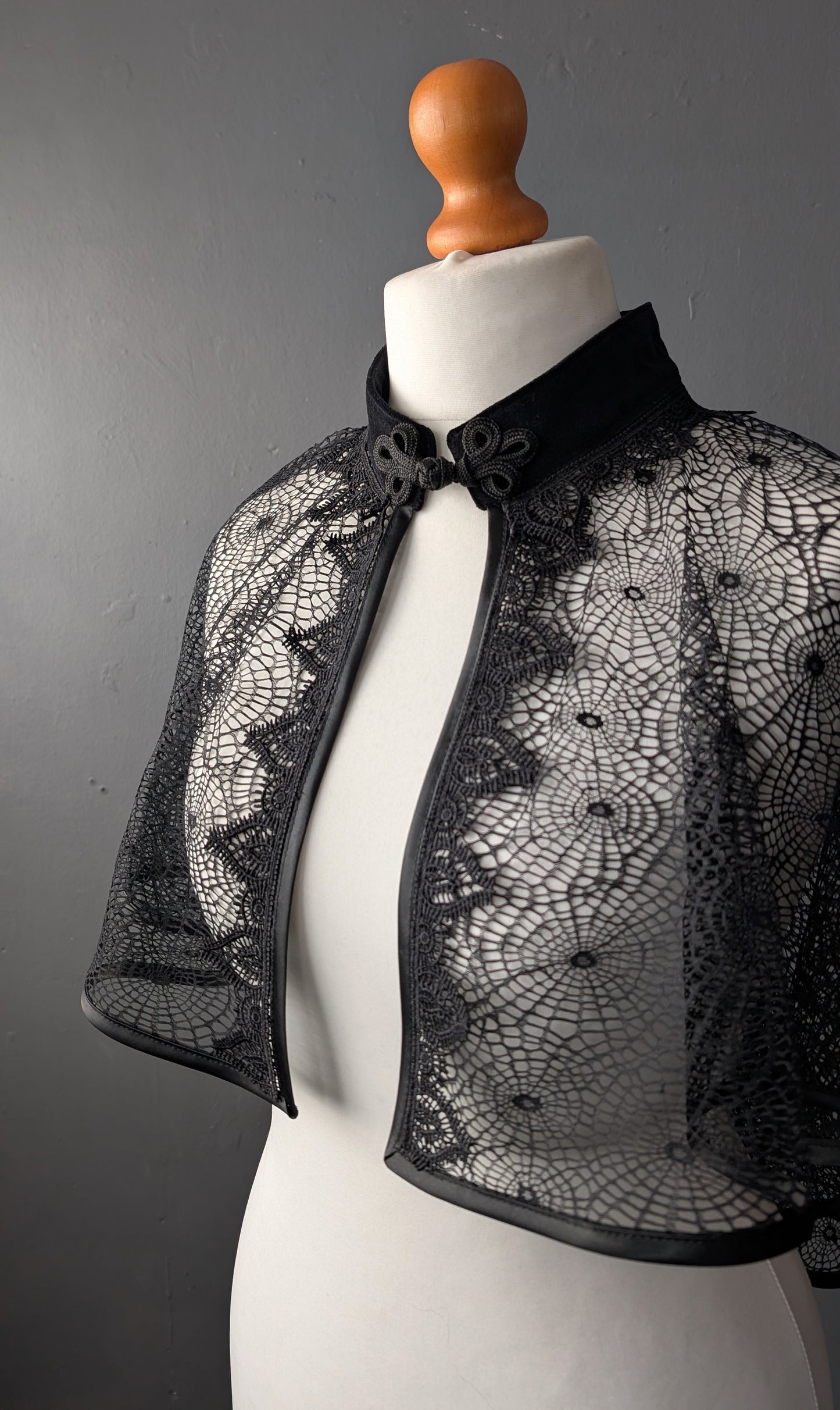 Cape for a vampire wedding outfit.