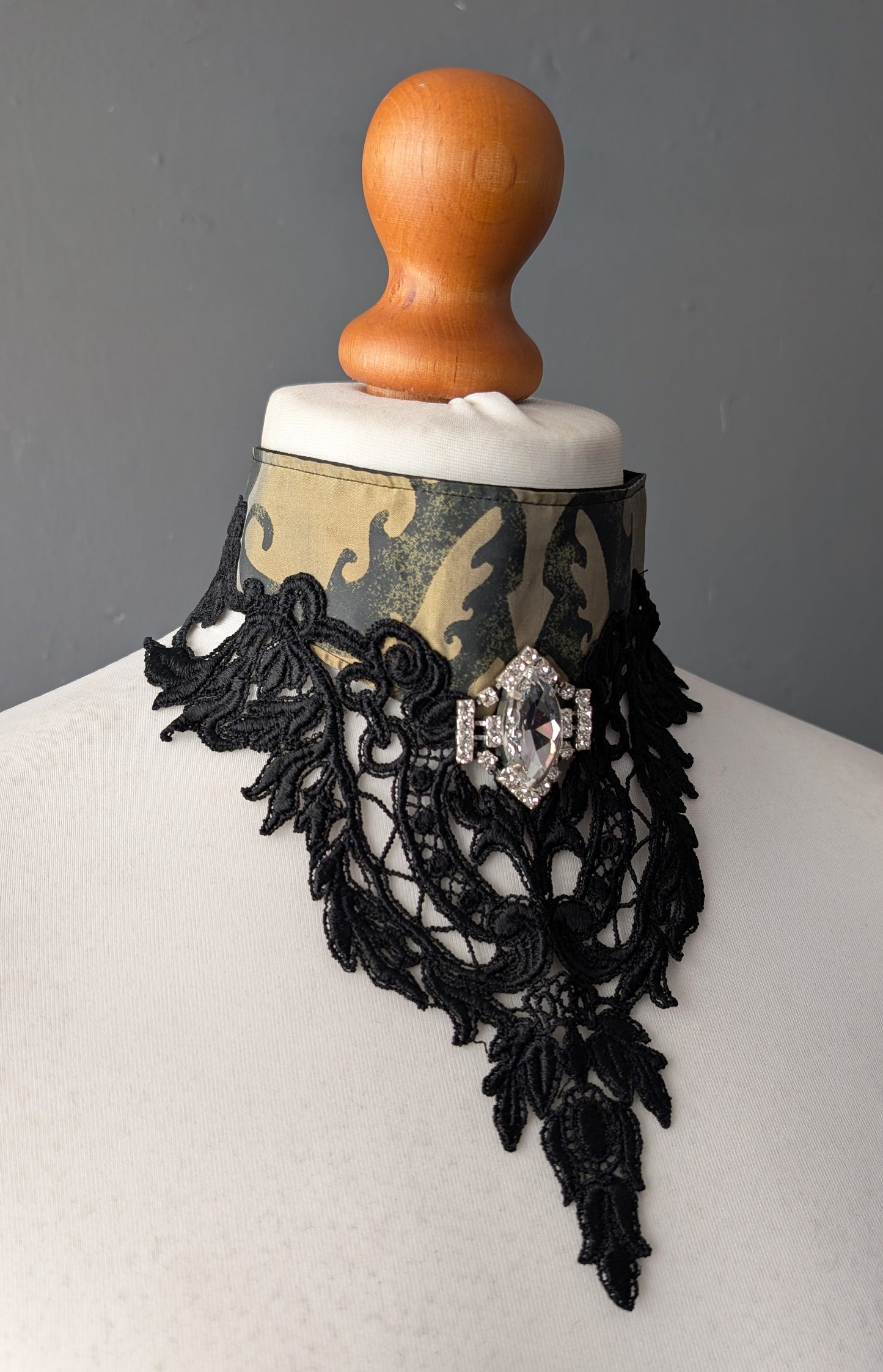 Gothic Lace Bib Neckpiece