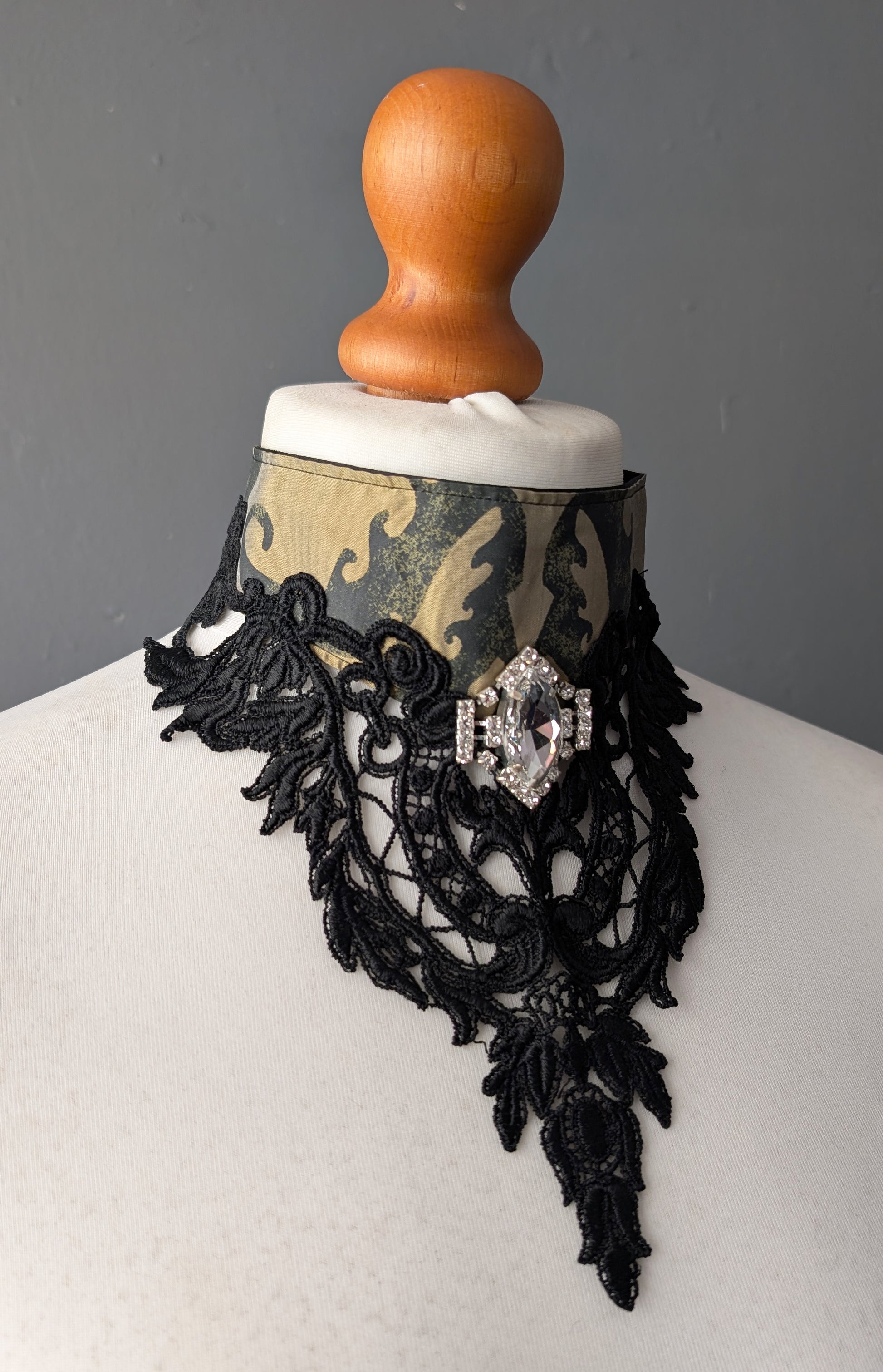 Gothic Lace Bib Neckpiece