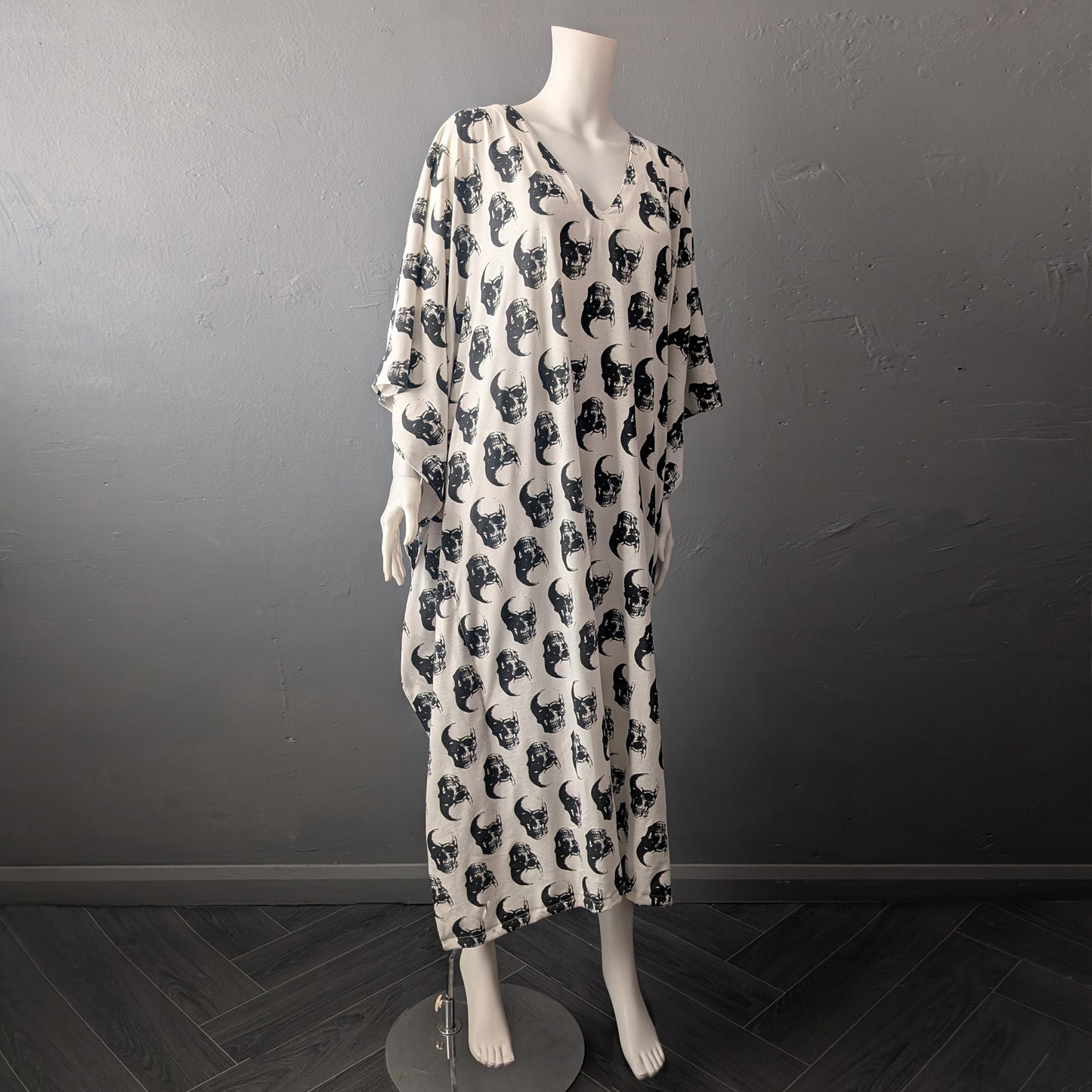 Skeletal Print Caftan