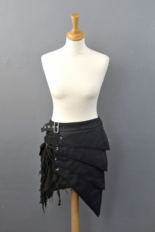 Black Post Apocalyptic Skirt