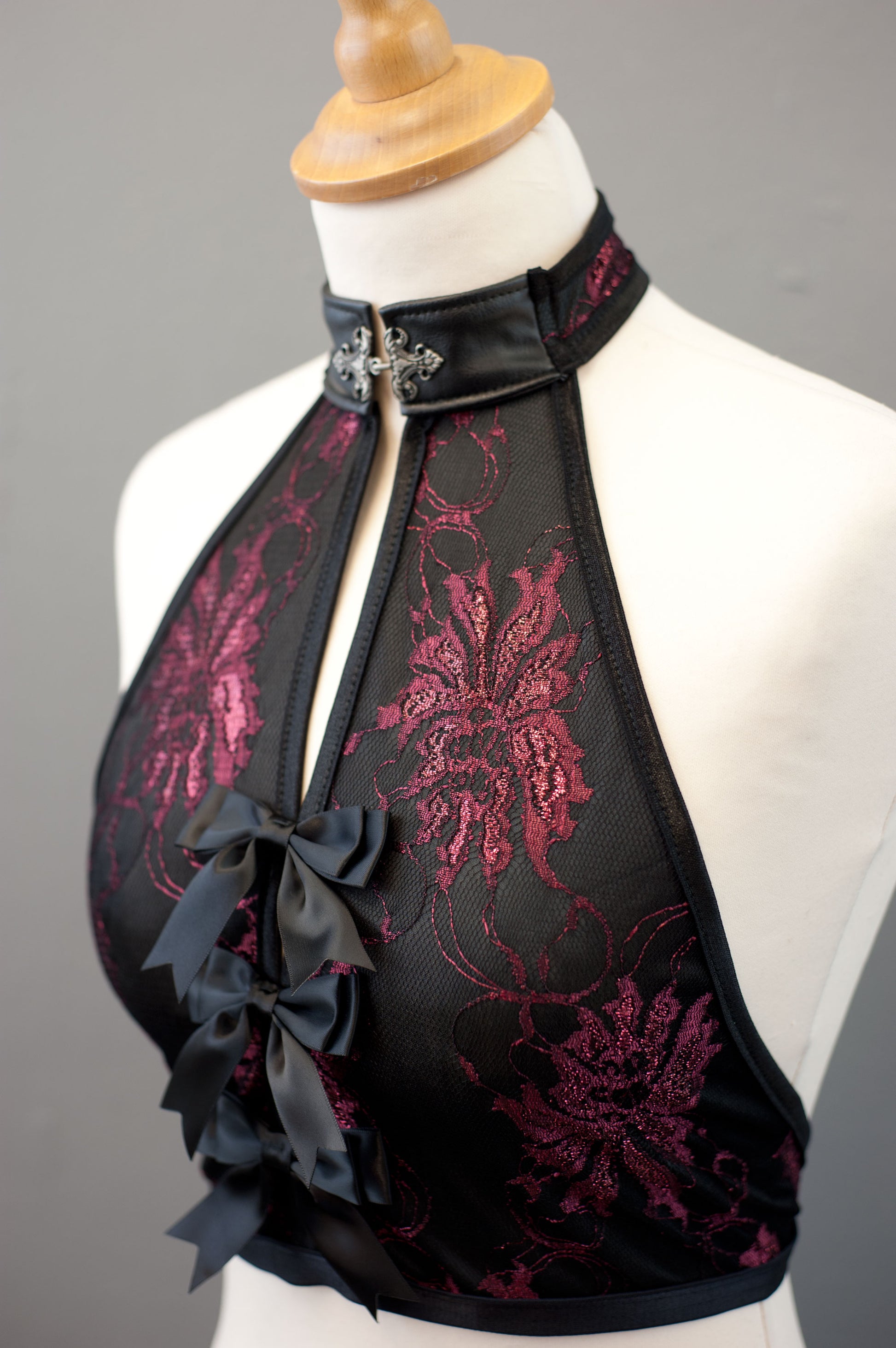 Gothic Satin Lace Top